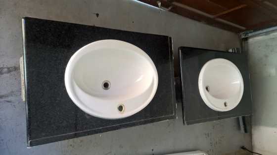 Wash basin plus granite top and splash back