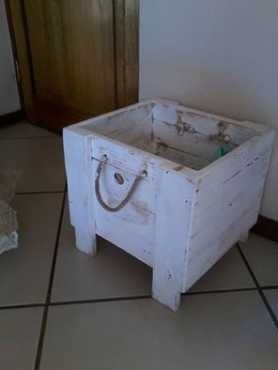 Washed hout krat box