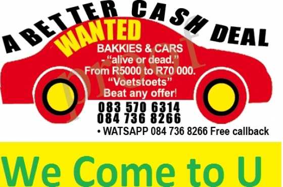 we buy accident damaged Bakkies