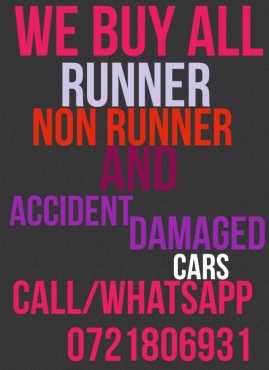We buy any car any condition
