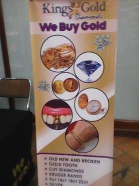 WE BUY GOLD  DIAMONDS