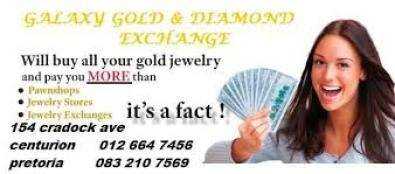 WE GIVE CASH FOR YOUR JEWELLERY