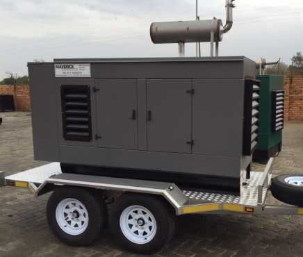 We Hire out mobile, Silent generators up to 80KVA