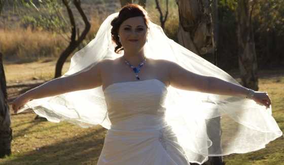 Wedding Dress, wedding shoes and veil FOR SALE