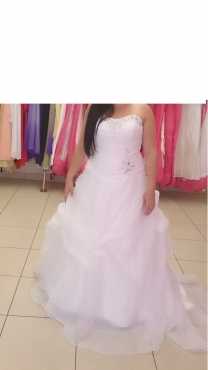 Wedding dress with petticoat