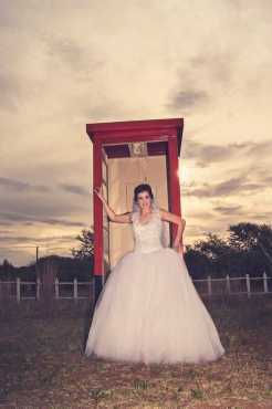 Wedding dress with real Zwarofski stone