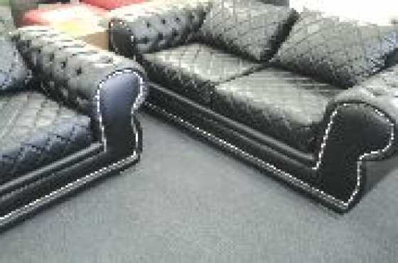 Wendy leather lounge suite new for sale