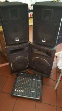 Wharfedale pro en Peavy system