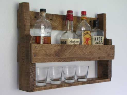 Whiskey and wine rack