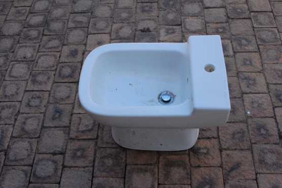 White Bidet just removed from bathroom