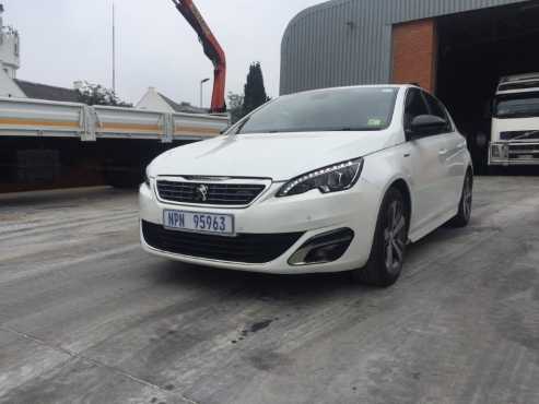 White Peugeot 208 1.2 PureTech Turbo GT-Line 2016