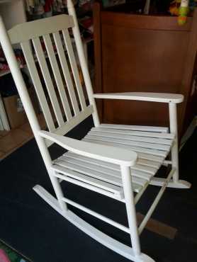 White Rocking chair ideal for Nursery room