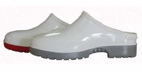 White slip on shoe