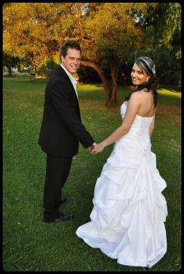 White Taffeta Wedding Dress