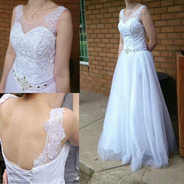 White wedding dress for sale