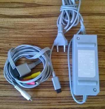 Wii Power Supply and TV Chord