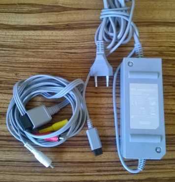 Wii Power Supply and TV Chord  Can show you it is working