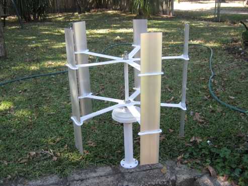 WIND TURBINE, Vertical Axis Wind Turbine.  2 x 45 watt.   Permanent magnet.