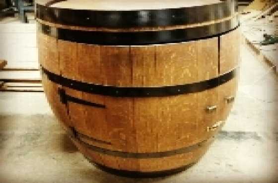 Wine Barrel Mini Bar