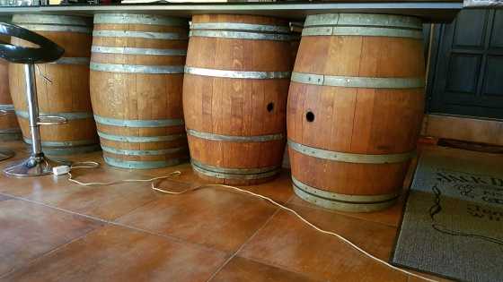 wine barrels