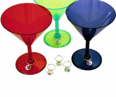 WINE GLASS CHARMS ON PROMOTION