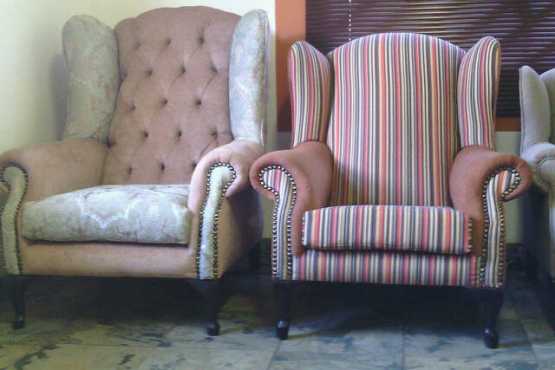 Wingback Chairs ( Newly made)