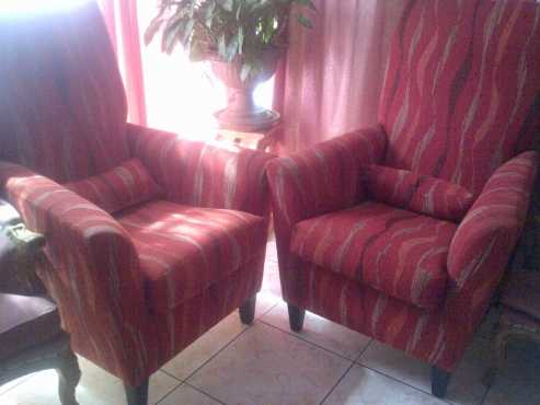 Wingback chairs set