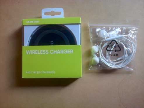 Wireless charger  headset for Samsung Galaxy S6 - R450 cash. Sms or call Pierre on 0825784861.