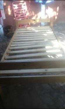 Wood Single Bed