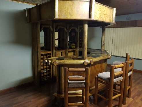 Wooden Bar Set for sale