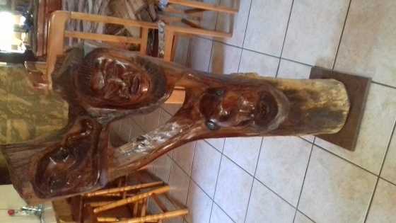 Wooden carved sculpture