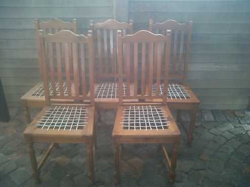 wooden chairs