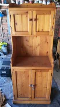 Wooden Cottage Kitchen Cupboard.