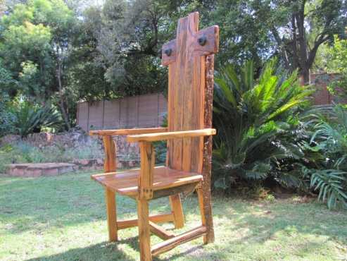 Wooden cross chair