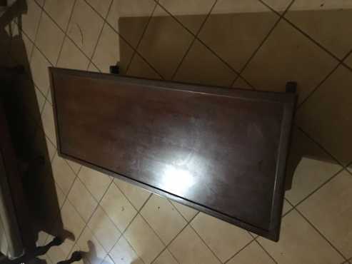 Wooden rectangular coffee table