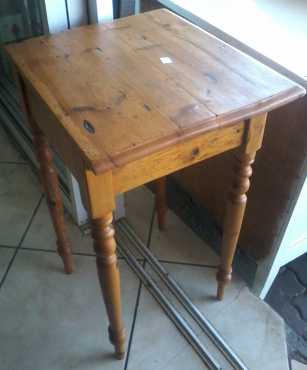 Wooden Square Tall Table