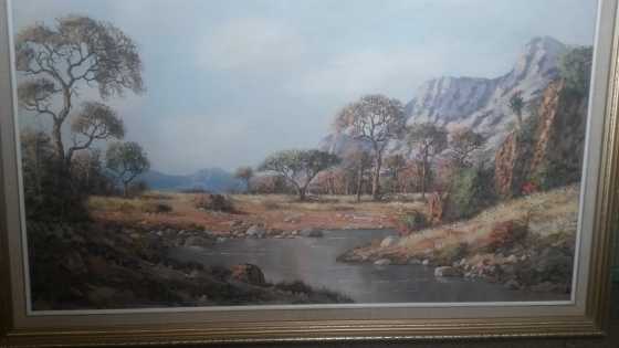 WP Grobler Original Oil Painting (- 1500mm x 1000mm)