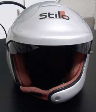 WRC Stilo Racing Helmet with integrated intercom and built in visor.