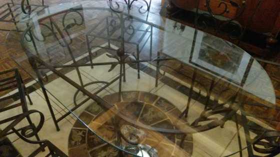 Wrought Iron Dinning Table Set