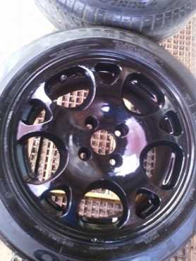 WX1 mags 15quot 4100pcd tyres 50 to swop for any 17quot mags pcd must also be 1004