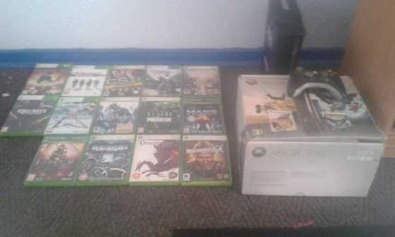 Xbox 360 120 GB with 1 remote and 14 games to swop for Samsung S3 or S4