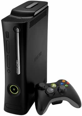 XBOX 360 -120 gig Xbox 360 Console  psu  cables 1 x Wireless Controller BUILT IN WI-FI HD gaming