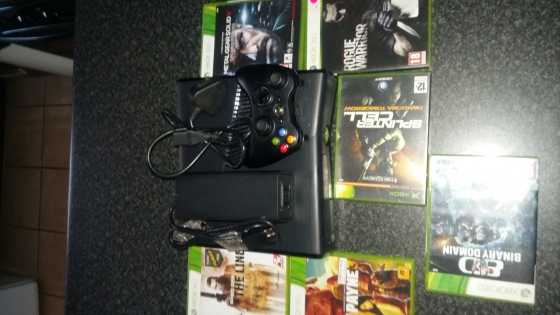 XBOX 360 250g, 1xremote, 6 x games incl GTA5 not in photo. All cables and in box.