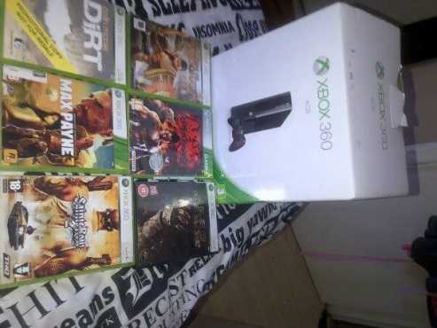 Xbox 360 4GB with control and unused gold membership card in box