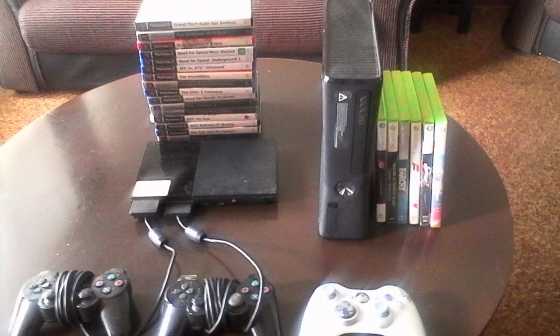 Xbox 360 4gig and Playstation 2 for sale