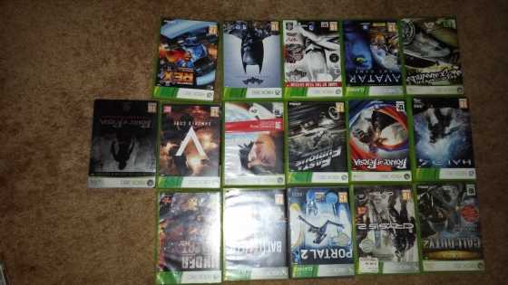 Xbox 360 games for sale.