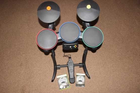 Xbox 360 Guitar Hero drum set