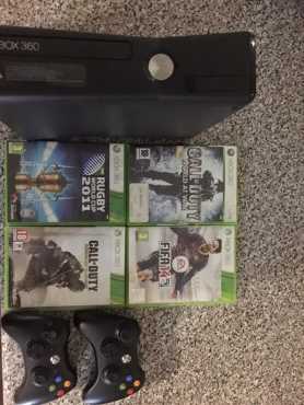 Xbox 360 with 6 games