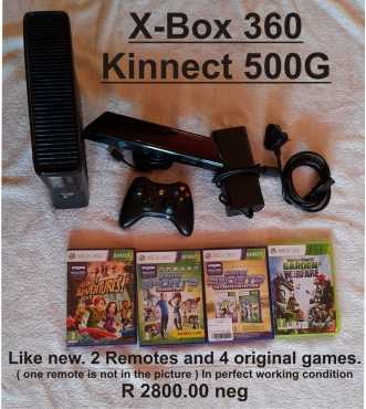 Xbox 360 with kinect