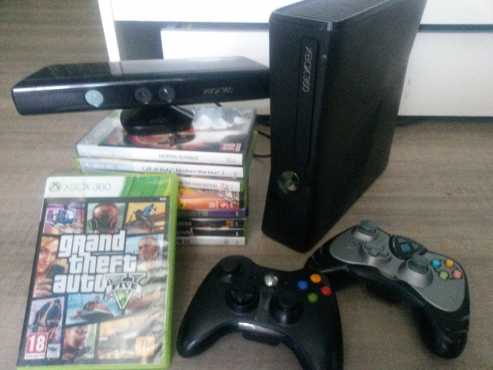 xbox 360kinect with 10 games